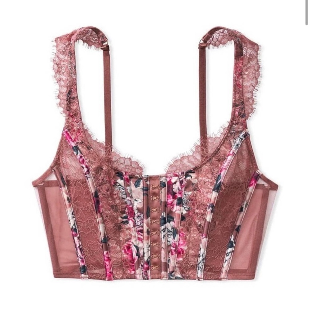 Victoria’s Secret Dream Angel Pink Floral Corset